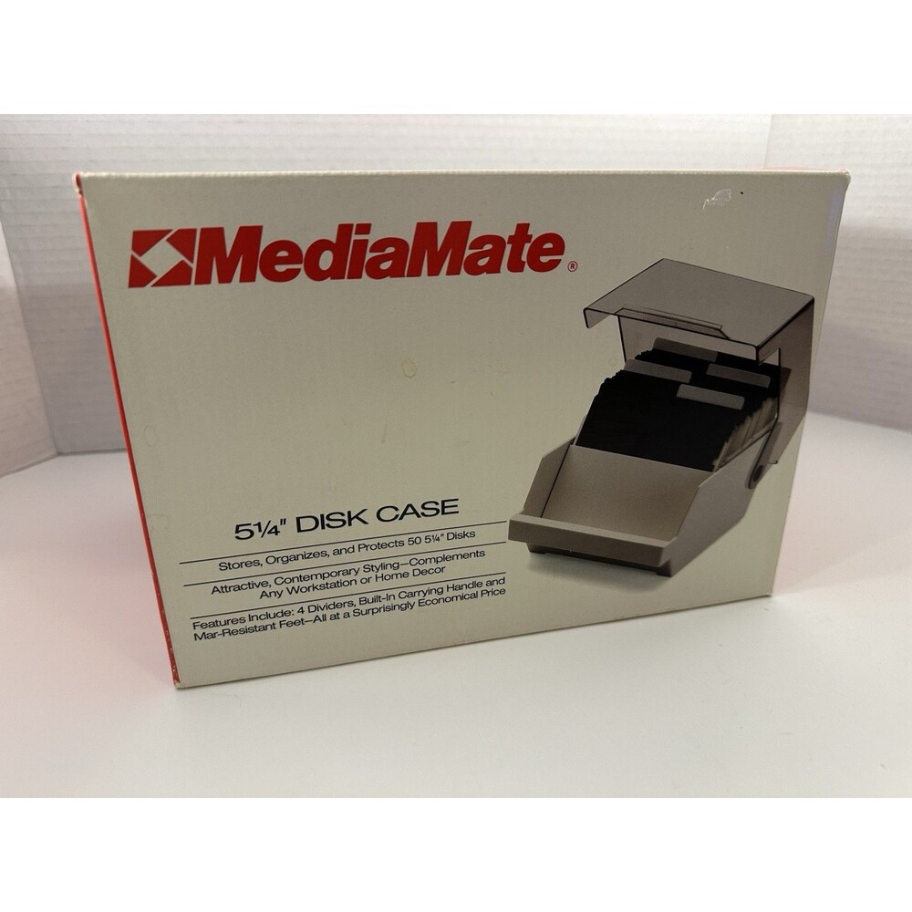 MediaMate 5 1/4 Disk Case Stores 50 Disks